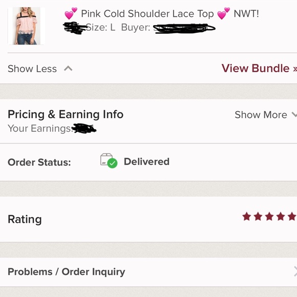 💕 Pink Cold Shoulder Lace Top 💕 NWT! - Picture 5 of 5